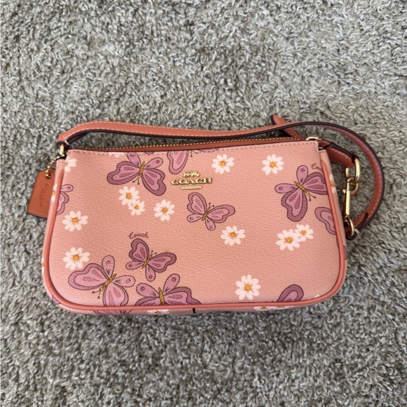 Coach Handbags - Pink Coach Nolita 19 Butterfly and Floral Bag